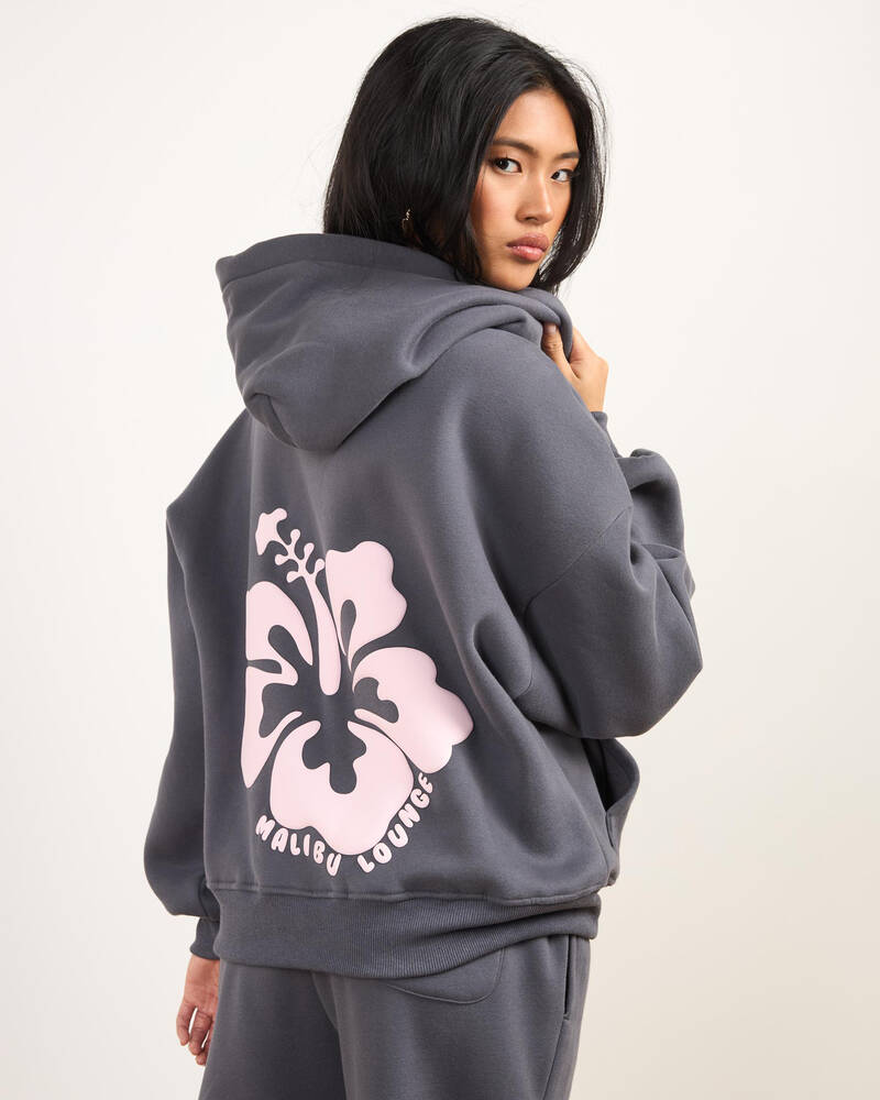 Malibu Lounge Malibu Lounge Hibiscus Hoodie for Womens