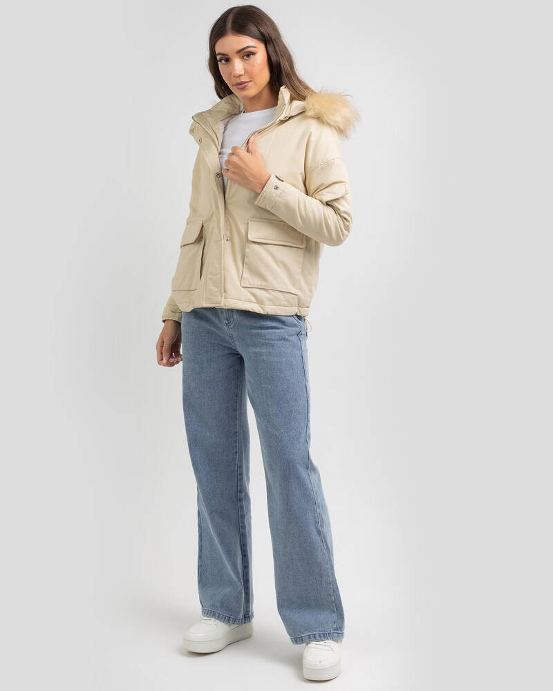 Used Rose Hooded Jacket for Womens