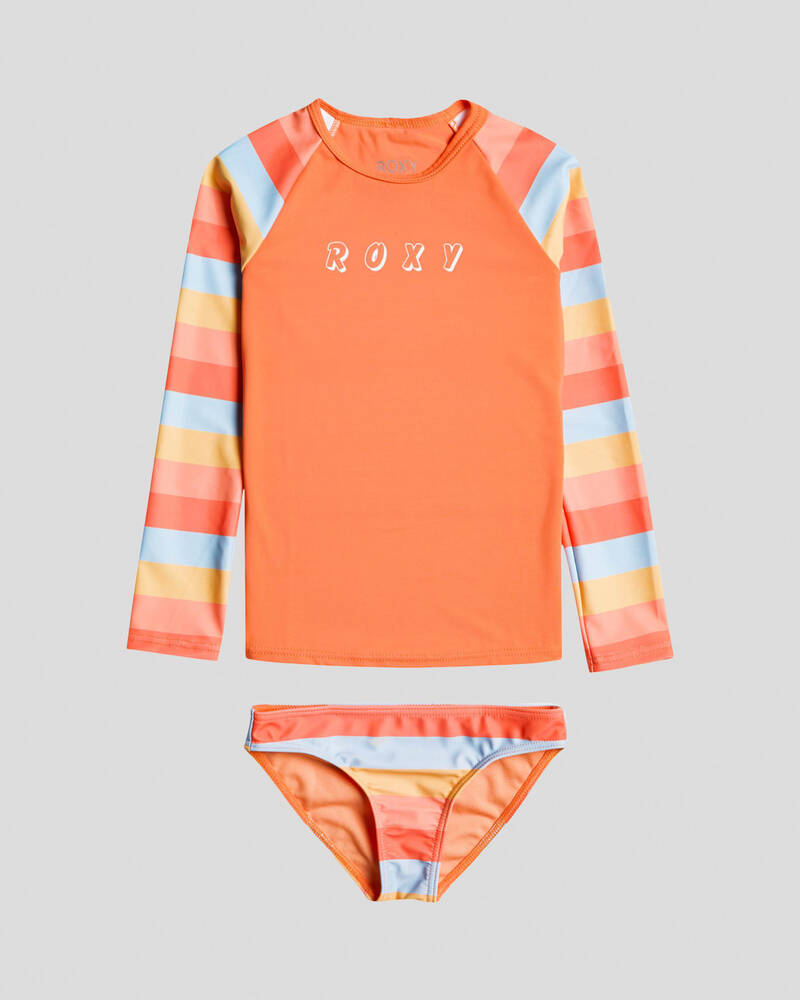 Roxy Toddlers' Pretty Sunrise Long Sleeve Rash Vest Set for Womens