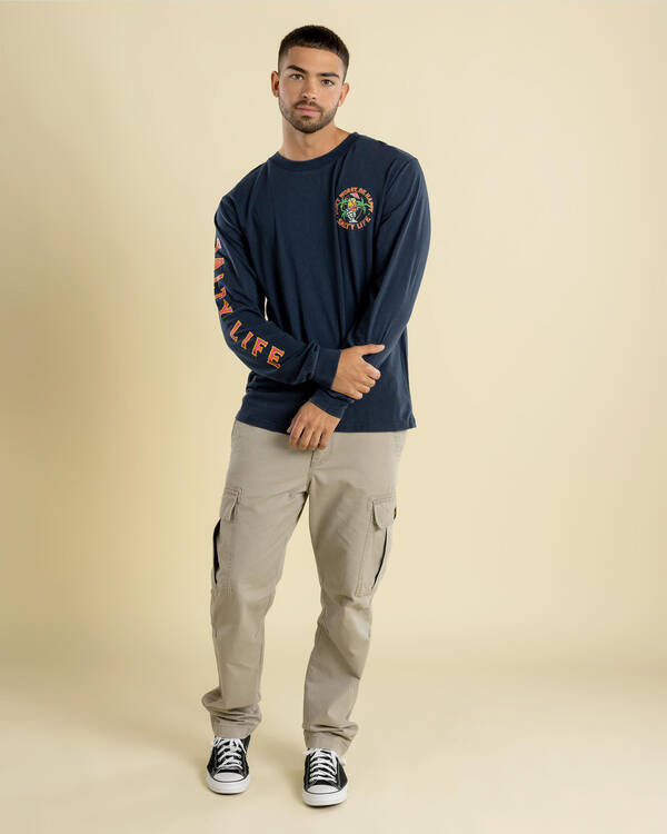 Salty Life Don't Worry Long Sleeve T-Shirt for Mens