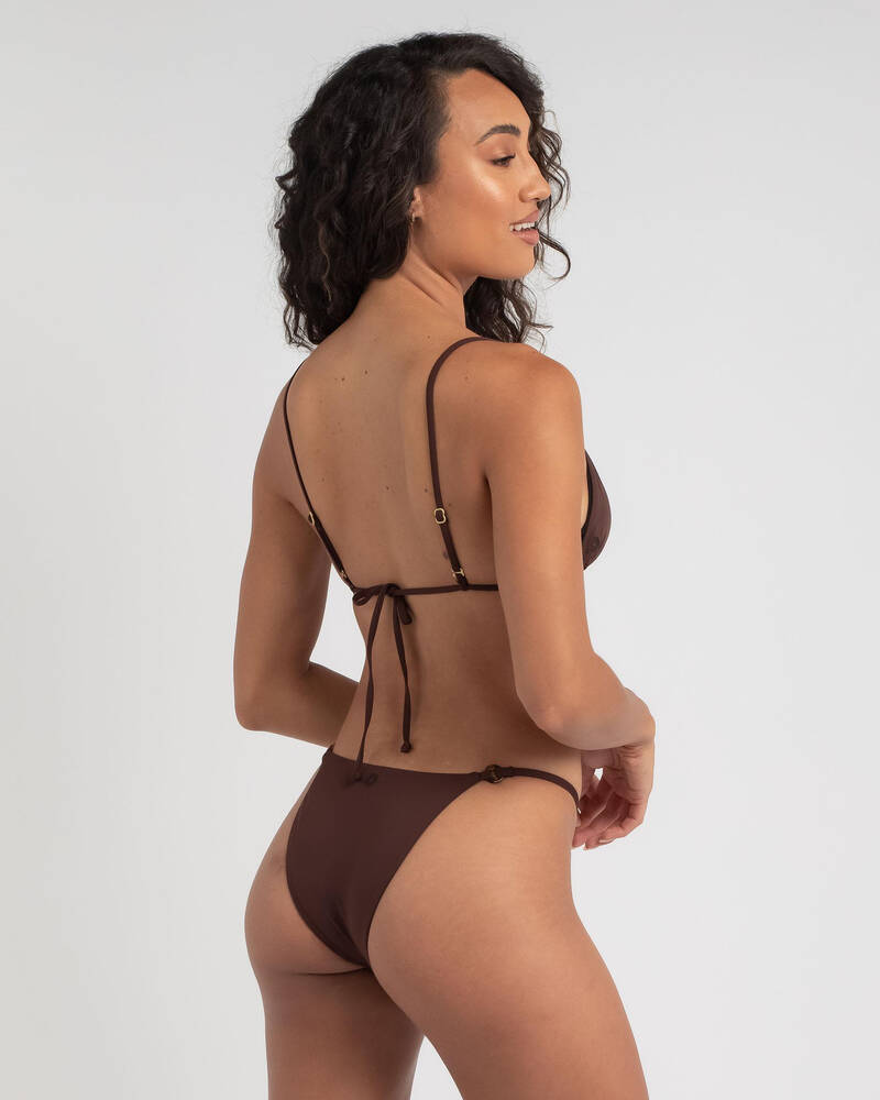 Rhythm Ring Slide Triangle Bikini Top for Womens