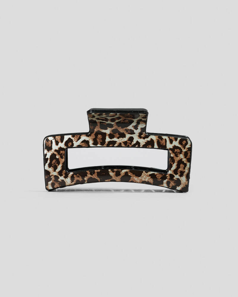 Karyn In LA Ali Leopard Hair Claw Clip for Womens