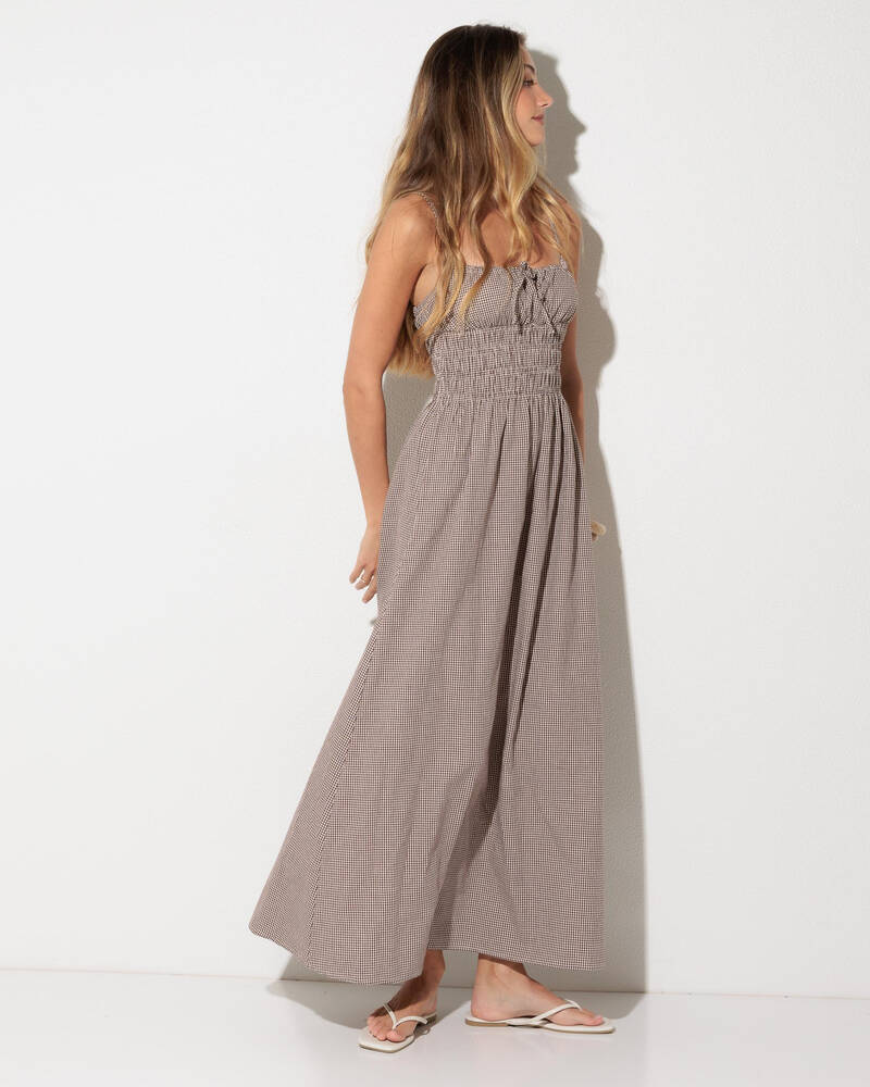 Rhythm London Check Midi Dress for Womens