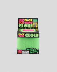 Schylling NeeDoh Nice Cube Glow In The Dark Squishy Fidget Toy for Unisex image number null