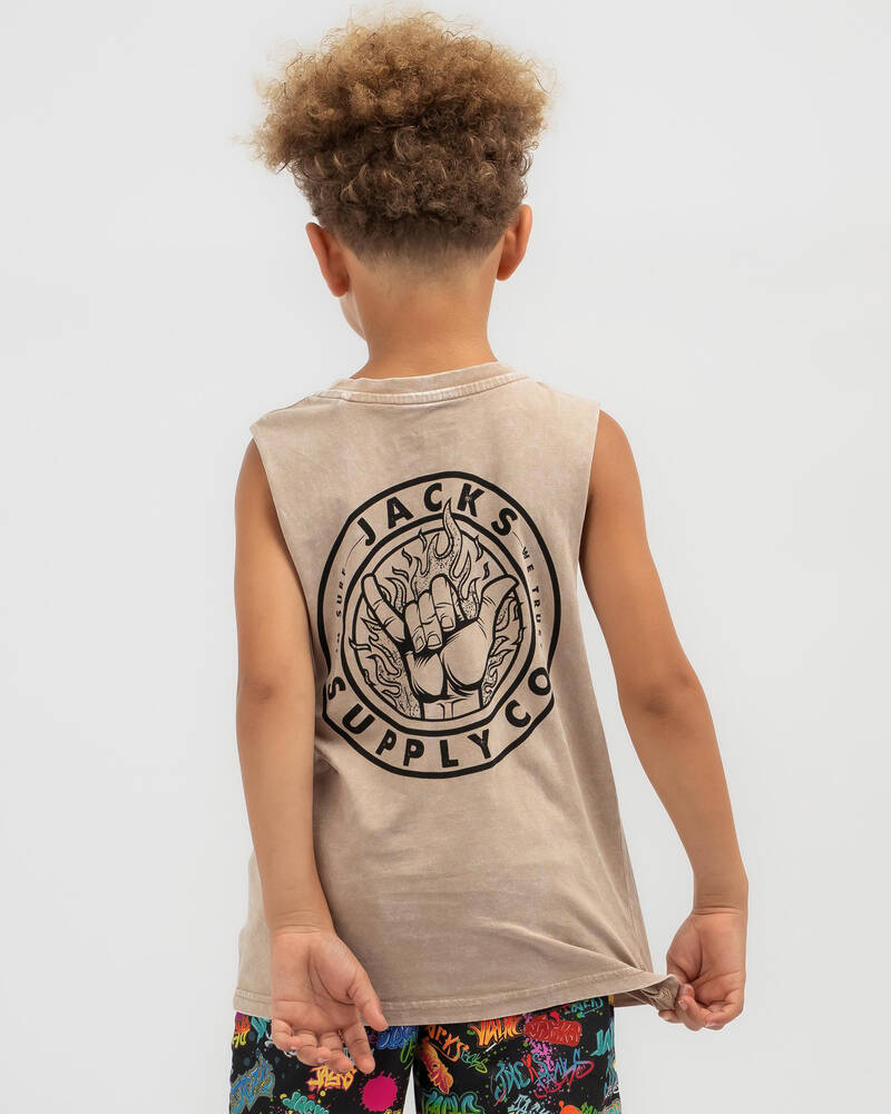 Jacks Toddlers' Burning Muscle Tank for Mens