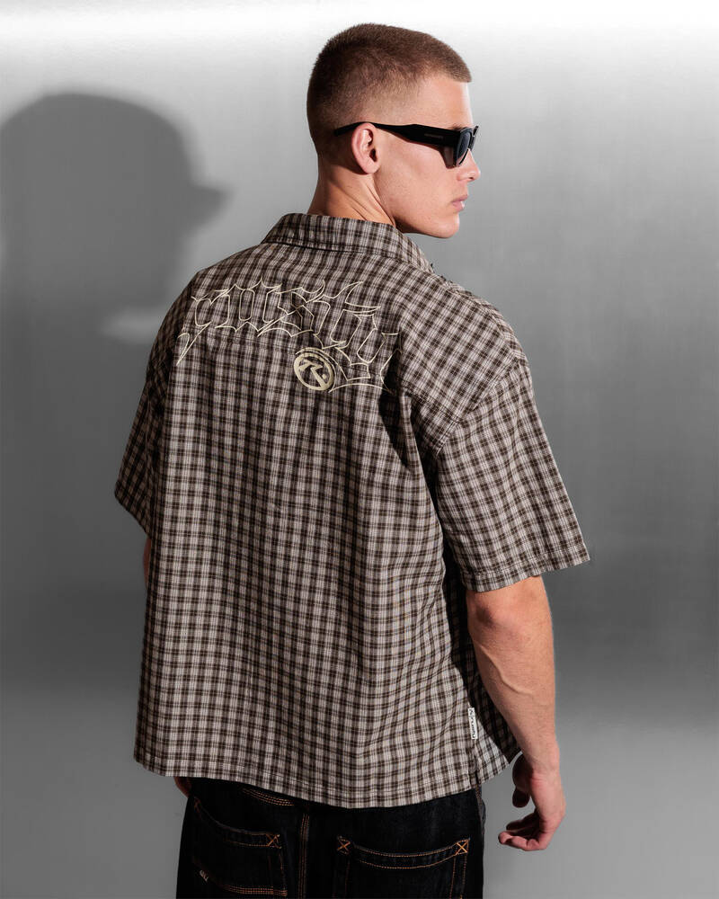 Rusty Anarchy Short Sleeve Shirt for Mens