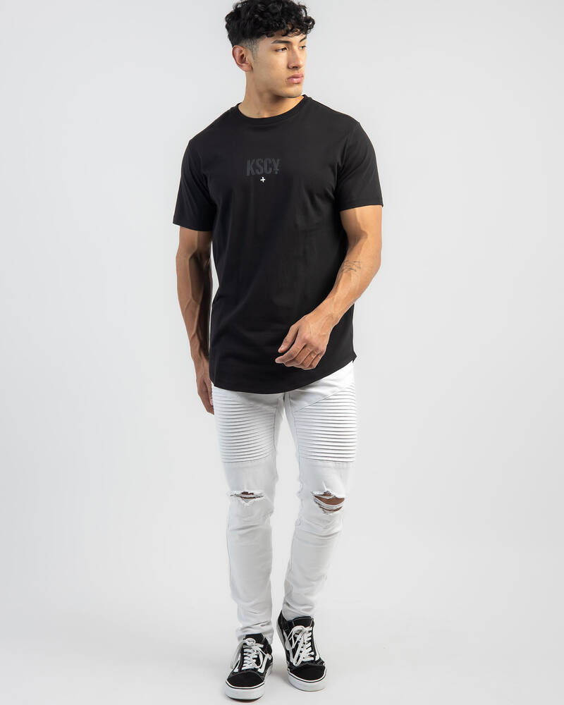 Kiss Chacey Noir Dual Curved T-Shirt for Mens