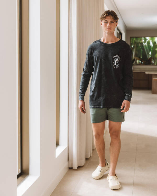Salty Life Vision Elastic Waist Shorts for Mens