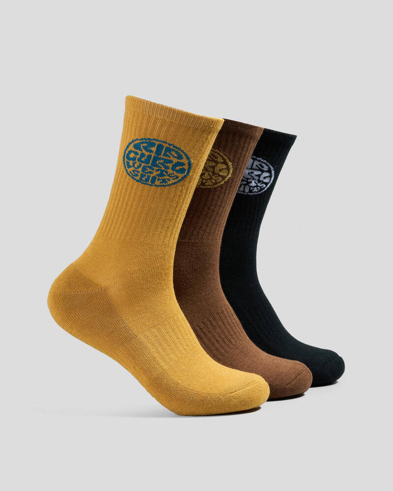 Rip Curl Wetty Crew Socks 3 Pack for Mens