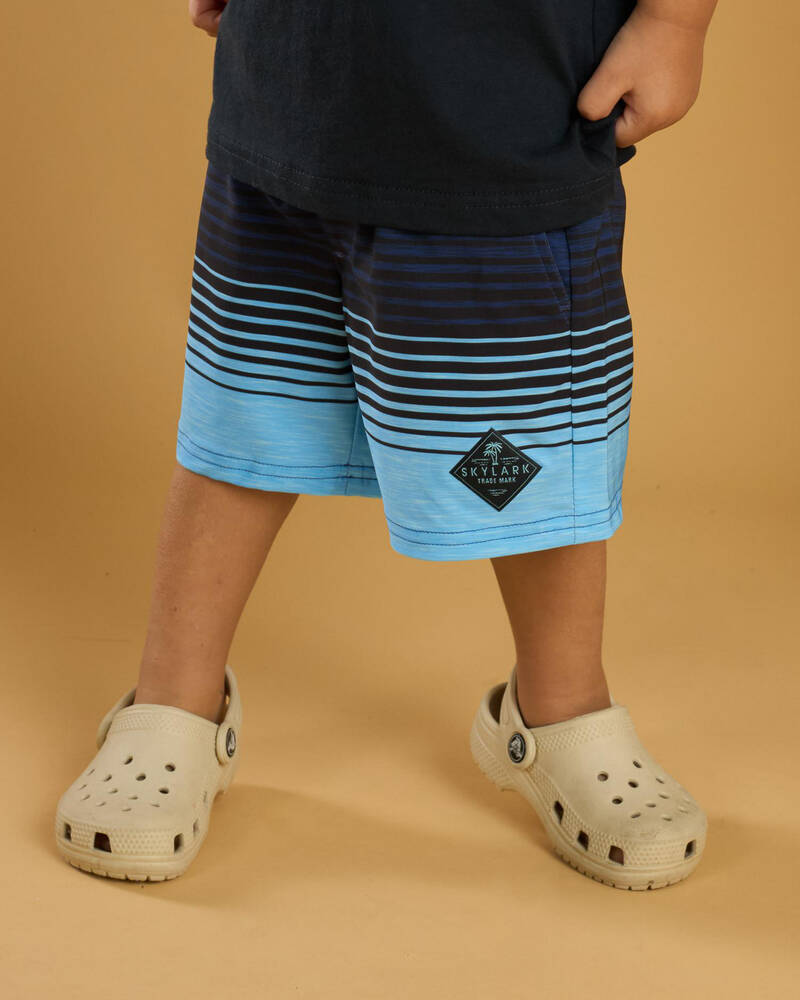 Skylark Toddlers' Linear Elastic Waist Shorts for Mens
