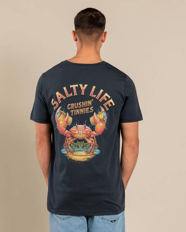 Salty Life Crushin Tinnies 2.0 T-Shirt for Mens