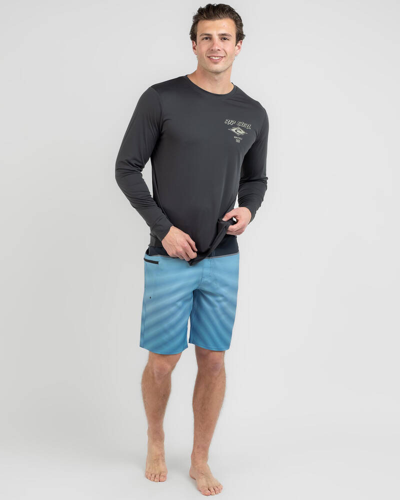 Rip Curl Icons Of Surflite Long Sleeve Rash Vest for Mens
