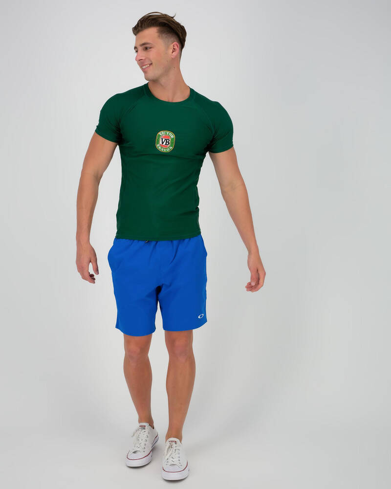 Victor Bravo's Bottle Green Rash Vest for Mens