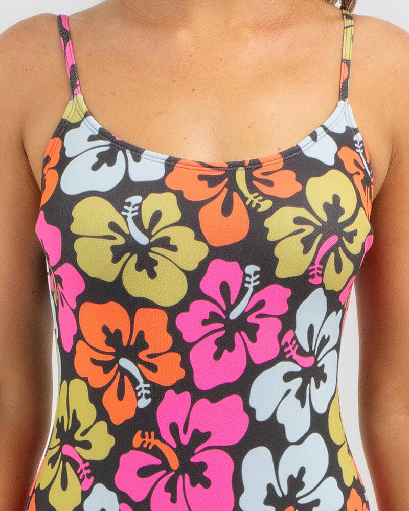 Rip Curl Hibiscus Heat Cheeky One Piece Swimsuit for Womens