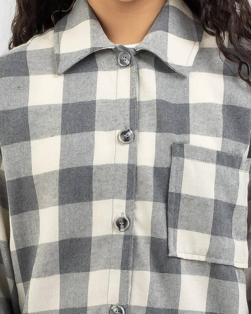 Ava And Ever Girls' Vancouver Flannel Long Sleeve Shirt for Womens