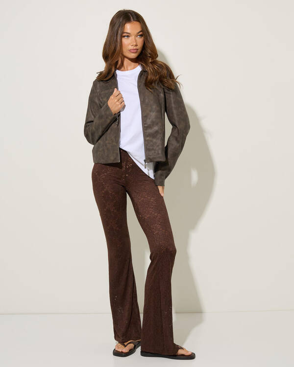 Ava And Ever Lennon Faux Leather Jacket for Womens