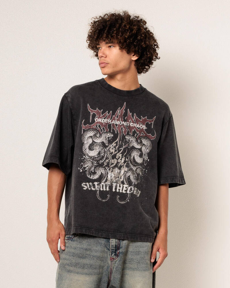 Silent Theory Anarchy Terry Fleece T-Shirt for Mens