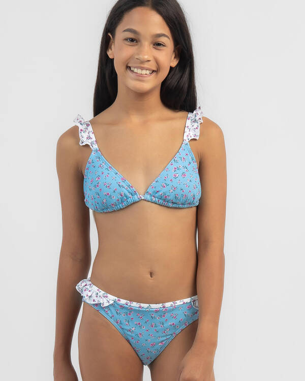 Girls' Rosette Triangle Bikini Set