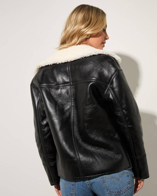 Ava And Ever Sonny Faux Leather Jacket for Womens
