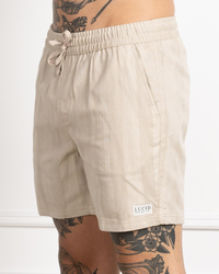 Lucid Niche Elastic Waist Shorts for Mens image number null