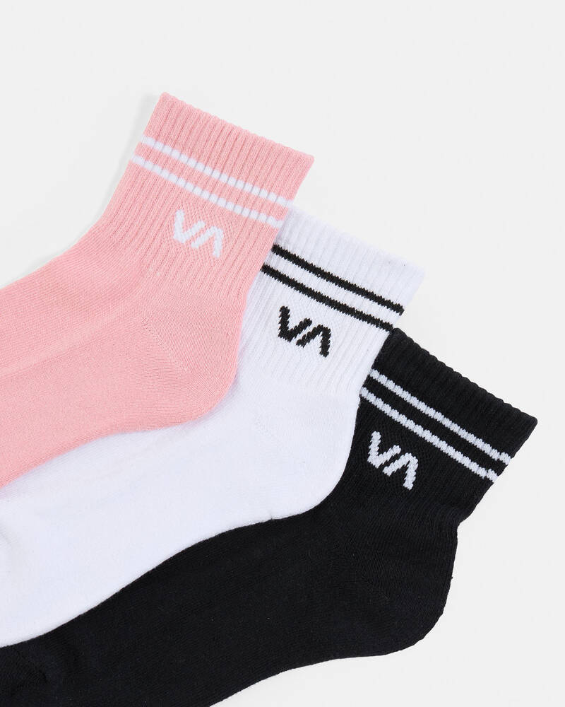 RVCA VA Mini Crew Sock Pack for Womens