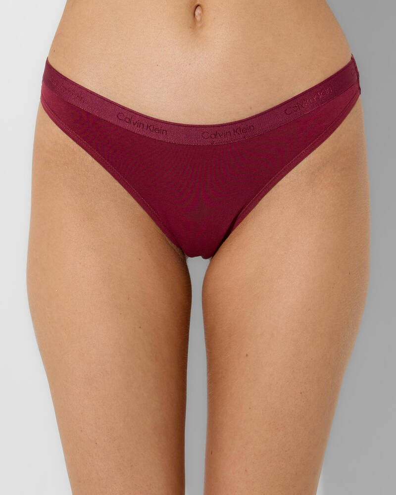 Calvin Klein Underwear Icon Logo Thong for Womens