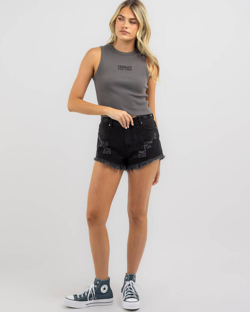 Hurley Sonic Rib Tank Top for Womens