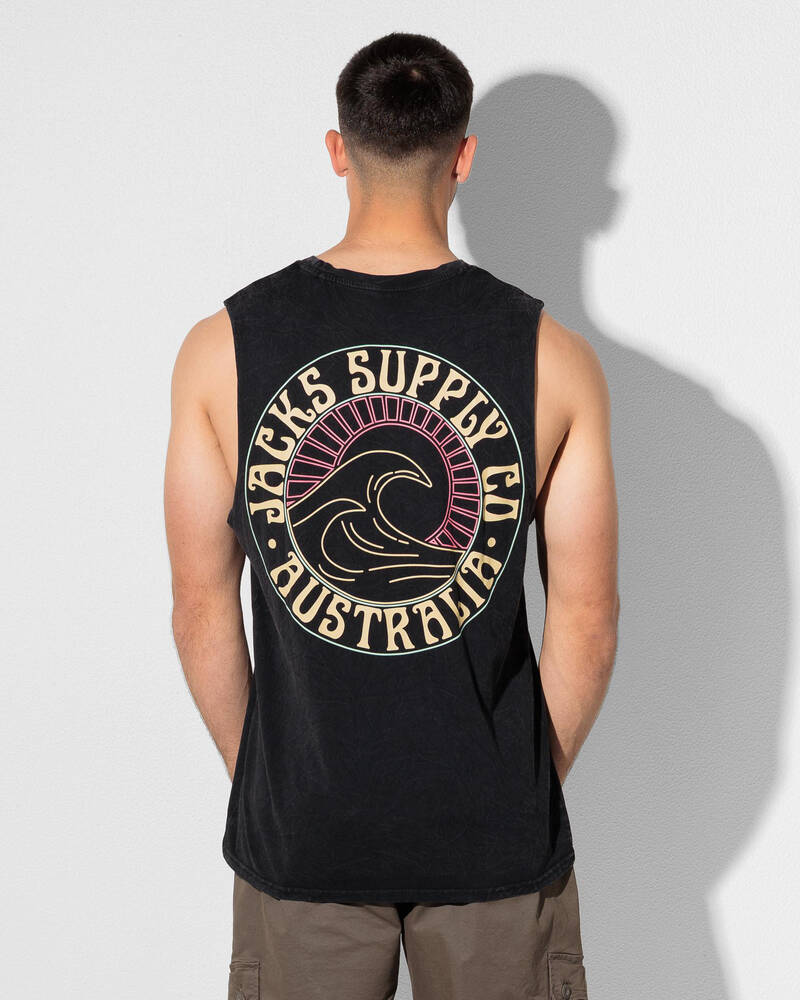 Jacks Retro Rays Muscle Tank for Mens