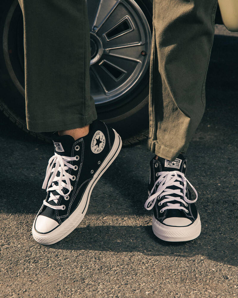 Converse Chuck Taylor Malden Street Mid Shoes In Black/white/black ...