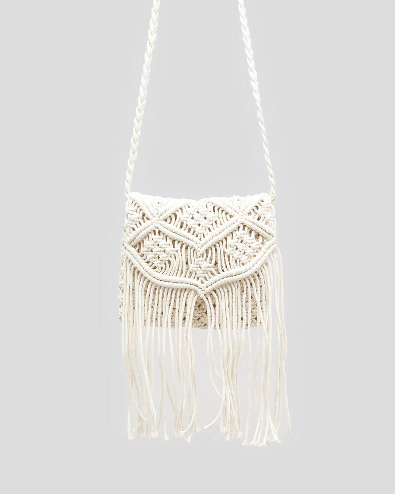 Mooloola Goldie Macrame Crossbody Bag for Womens