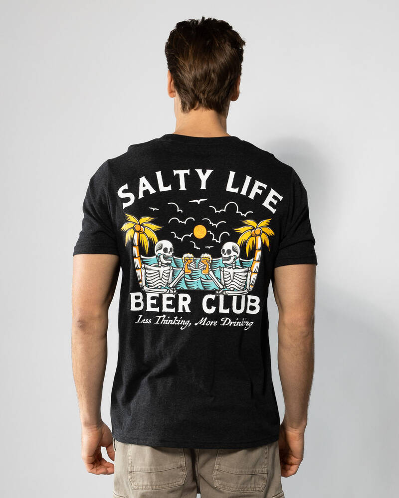 Salty Life Beer Buddy T-Shirt for Mens