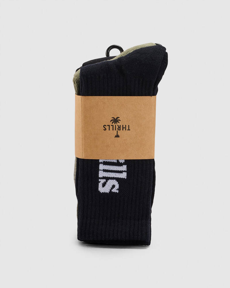 Thrills Minimal 5 Pack Socks for Unisex