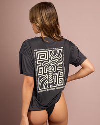 Rip Curl Sunset Luau Short Sleeve Surf Lite Rash Vest for Womens image number null