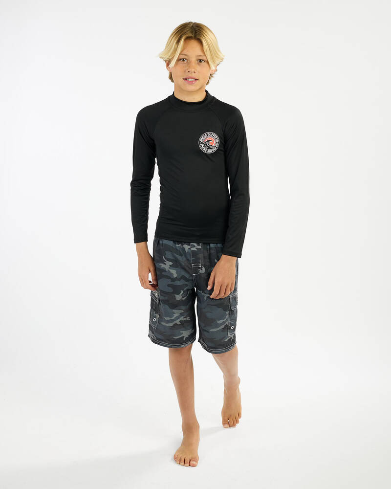 Jacks Boys' Rising Sun 2.0 Long Sleeve Rash Vest for Mens