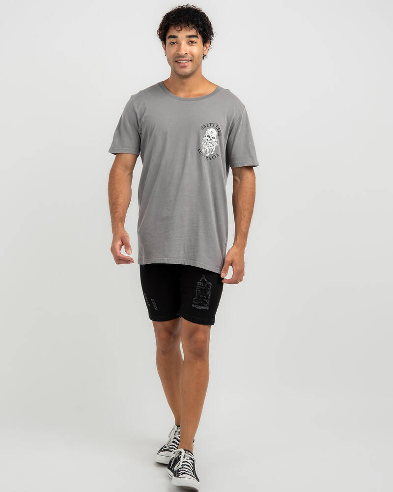 Salty Life Pirate T-Shirt for Mens