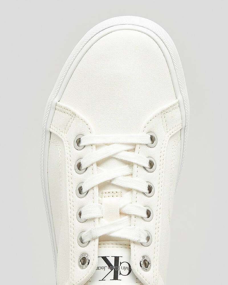 Calvin Klein Vulcanized Lace-Up Low Shoes for Womens