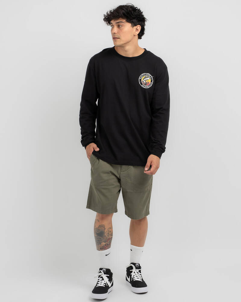 Salty Life Reflection Long Sleeve T-Shirt for Mens