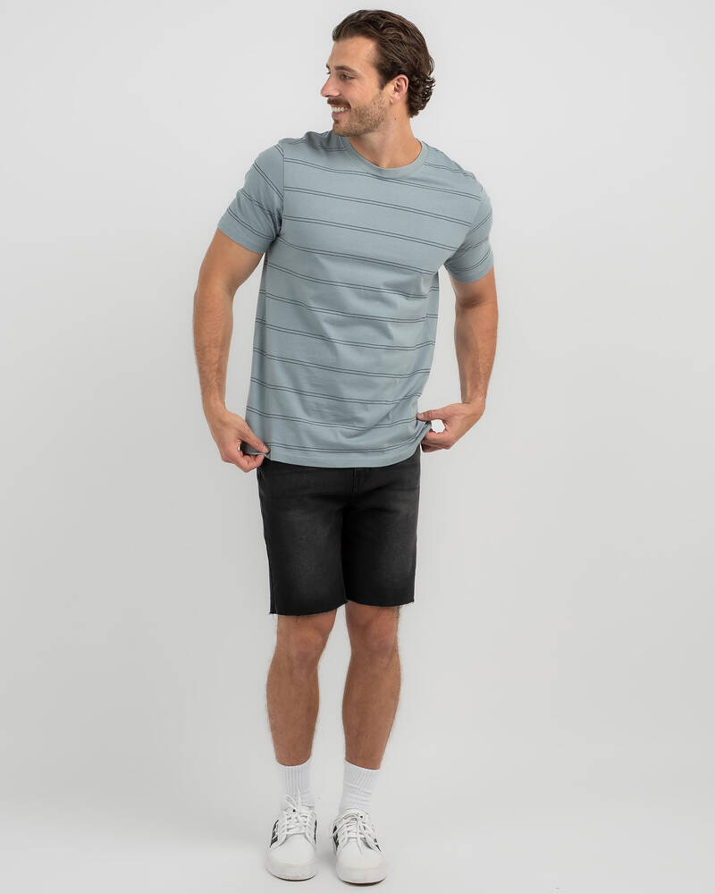 Rip Curl Plain Stripe T-Shirt for Mens