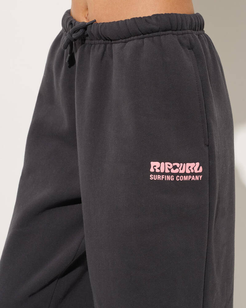 Rip Curl Surf Puff Wide Leg Trackpants for Womens