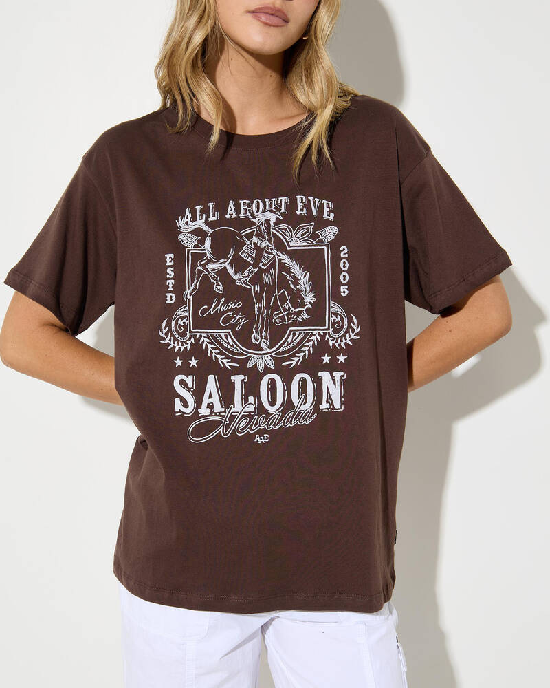 All About Eve Saloon Relaxed T-Shirt for Womens