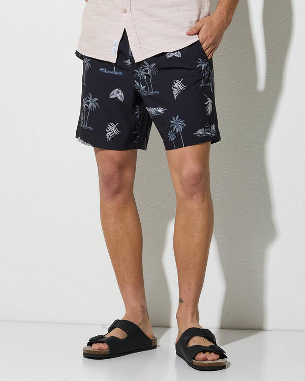 Nightfall Elastic Waist Board Shorts