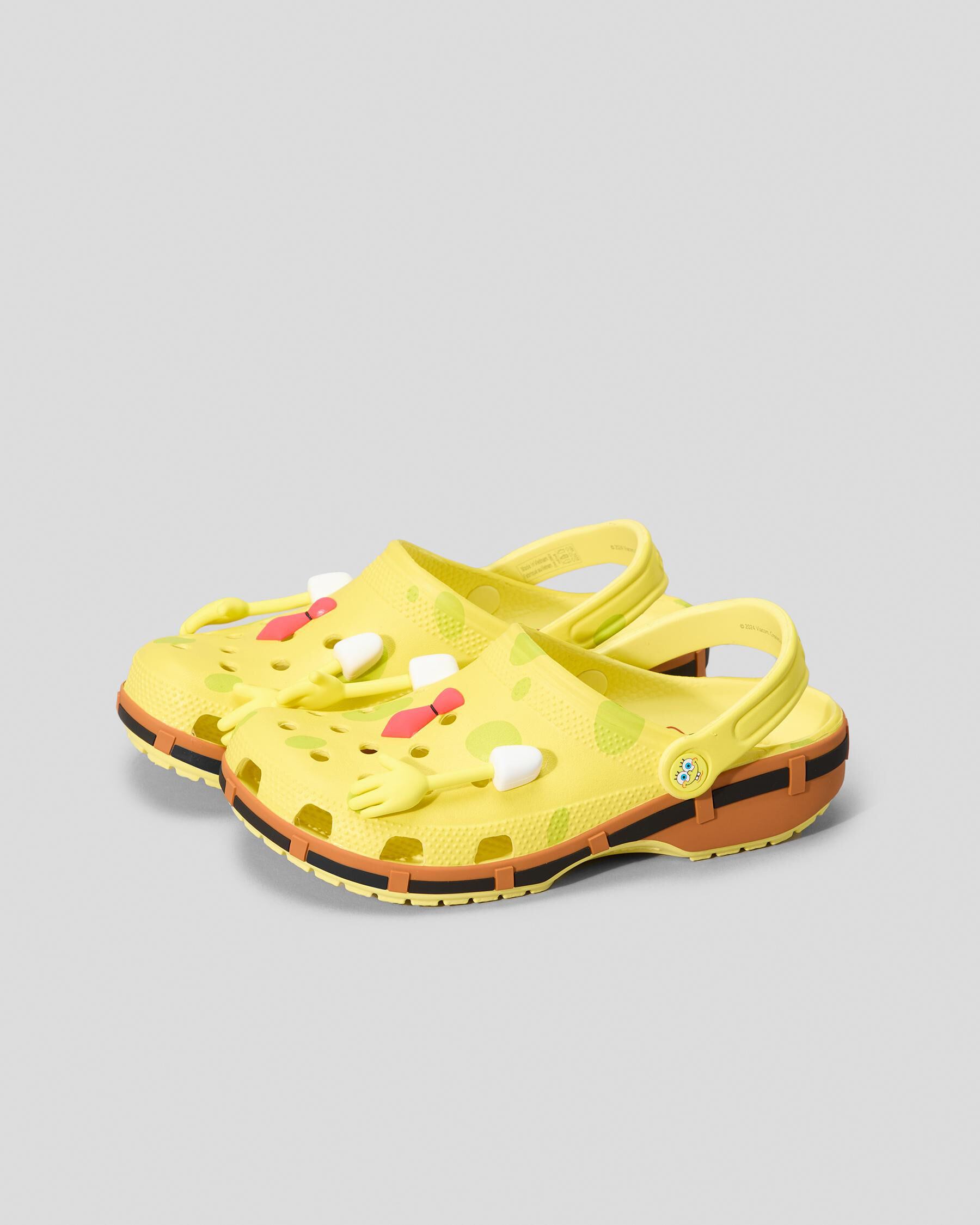 yellow spongebob crocs
