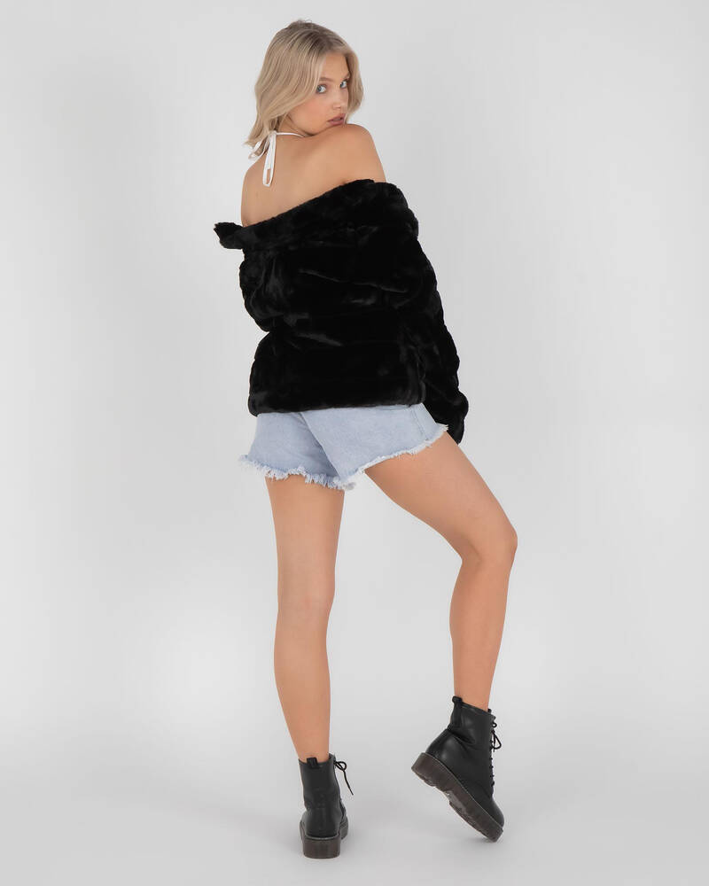 Ava And Ever Paris Faux Fur Jacket for Womens