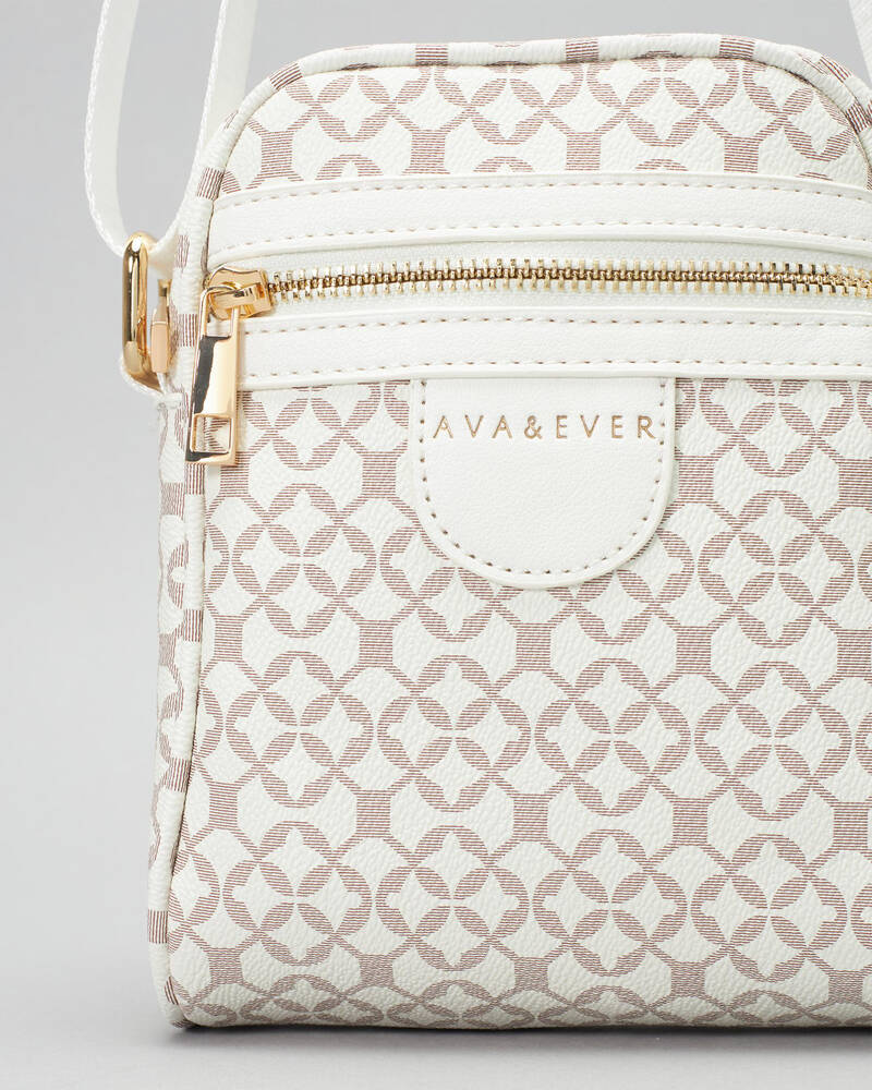 Ava And Ever Miami Crossbody Bag In Cream Print - FREE* Shipping