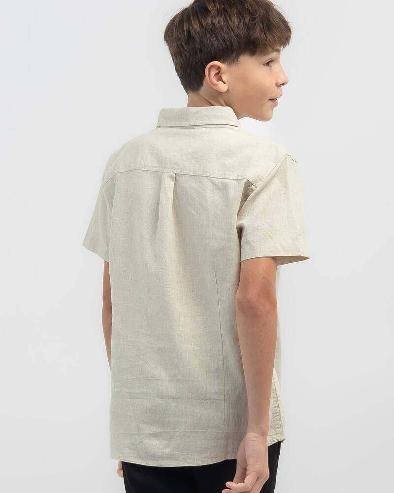 Skylark Boys' Hemp Short Sleeve Shirt for Mens