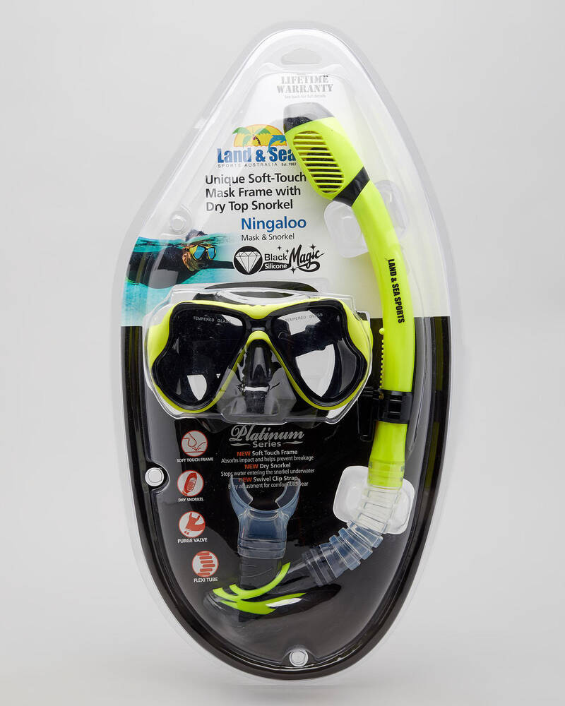 Land & Sea Sports Ningaloo Mask & Snorkel Set for Mens
