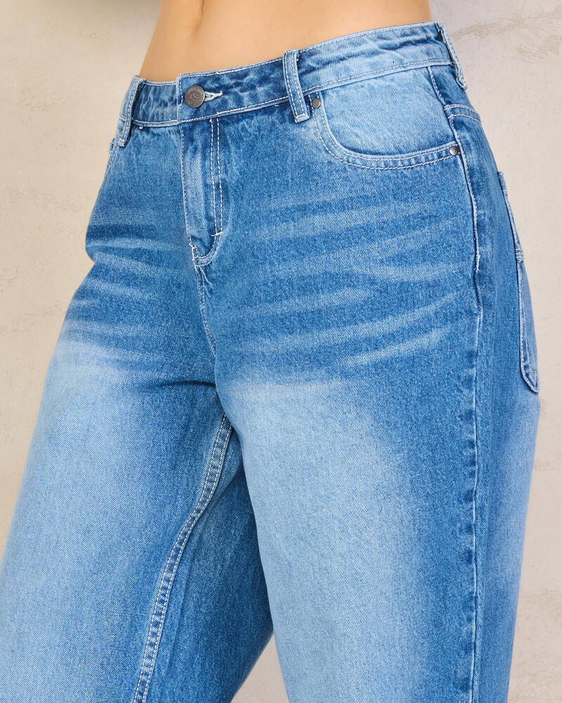 Rusty Bethany Baggy Low Rise Jeans for Womens