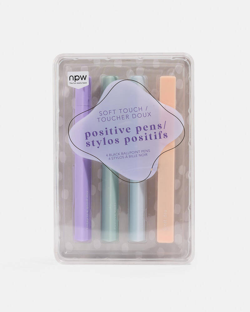 NPW Soft Touch Positive Pens Set for Womens