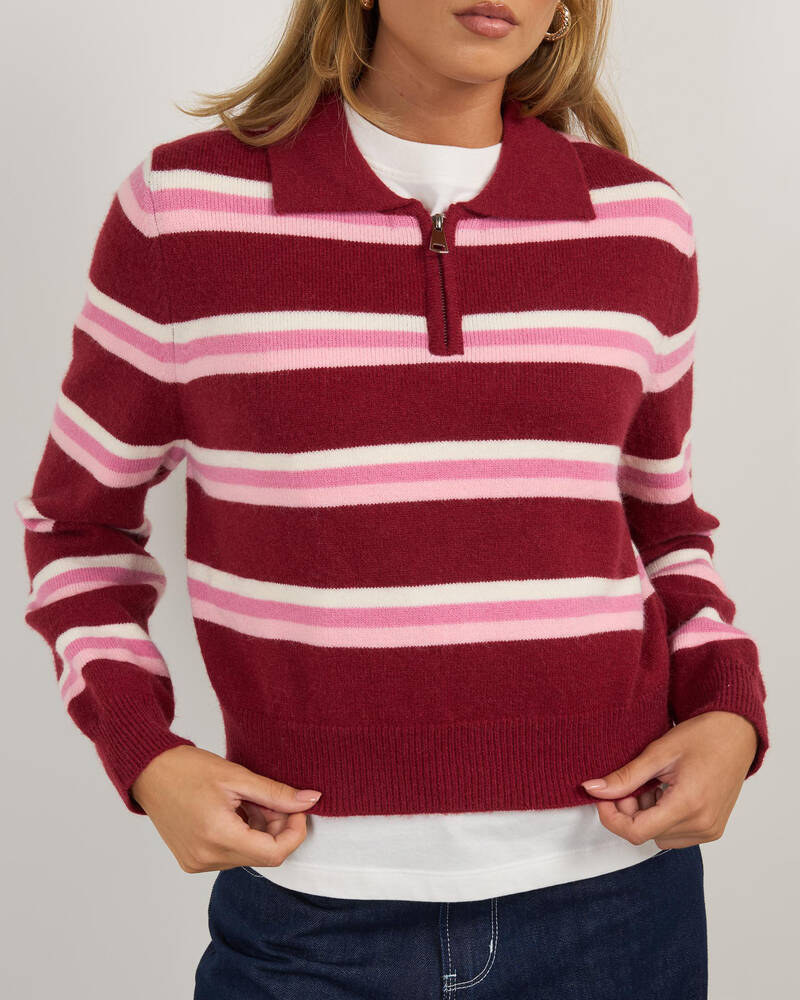 Ava And Ever Cadillac Zip Knit Jumper for Womens