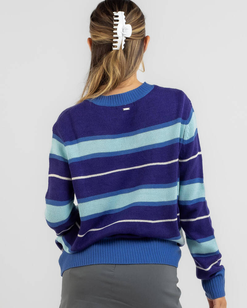 Ava And Ever Avril Stripe Crew Neck Knit Jumper for Womens